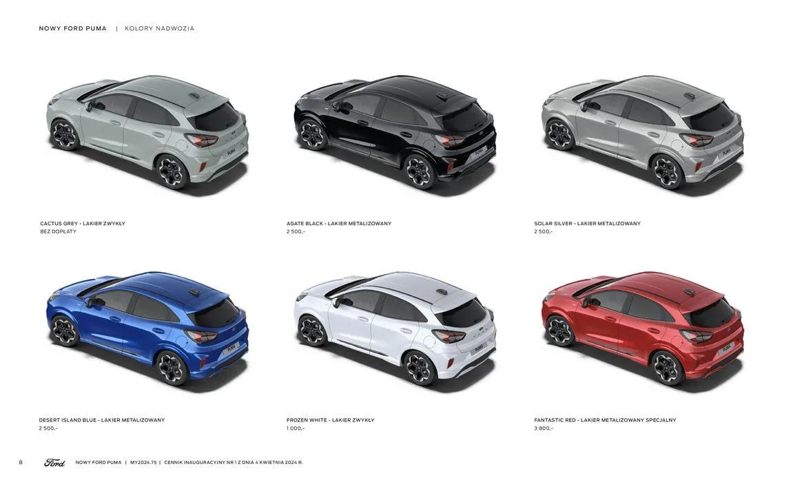 Gazetka NOWY FORD PUMA od 16 kwietnia do 16 kwietnia 2025 - Strona 8