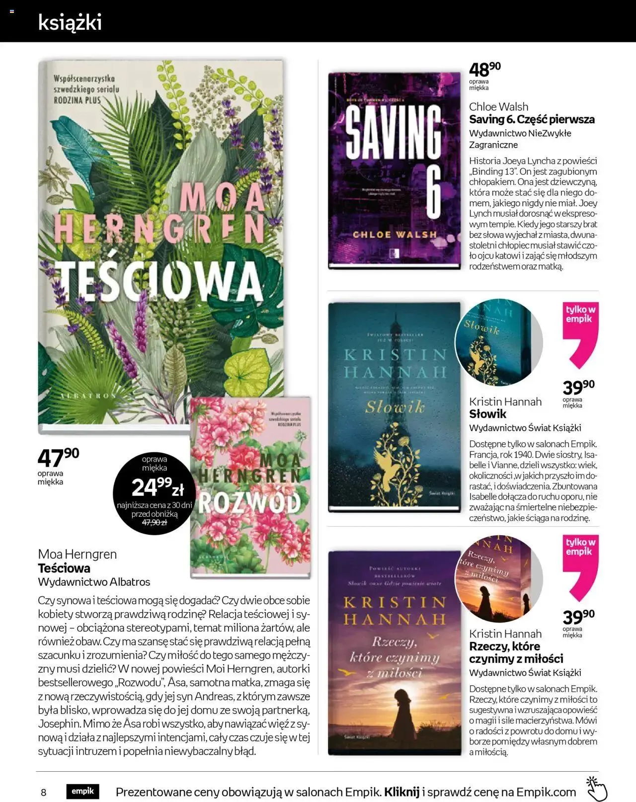Gazetka Empik Gazetka od 31 lipca do 13 sierpnia 2024 - Strona 8