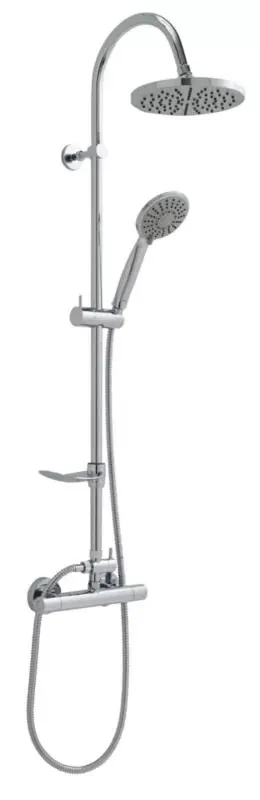 Kolumna z deszczownicą Ferro Simone z baterią termostatyczną chrom