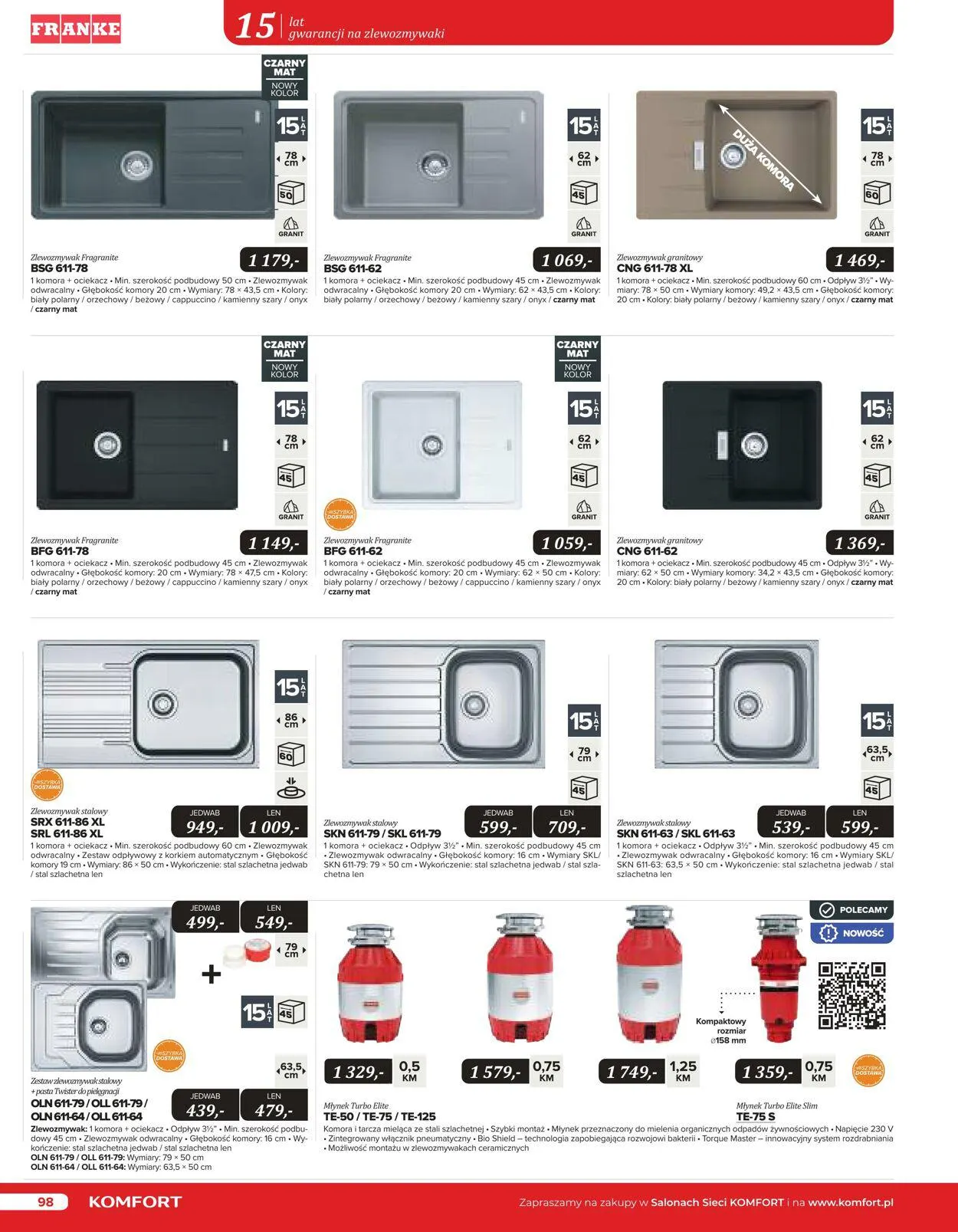Gazetka Komfort Aktualna gazetka od 25 października do 31 stycznia 2024 - Strona 97