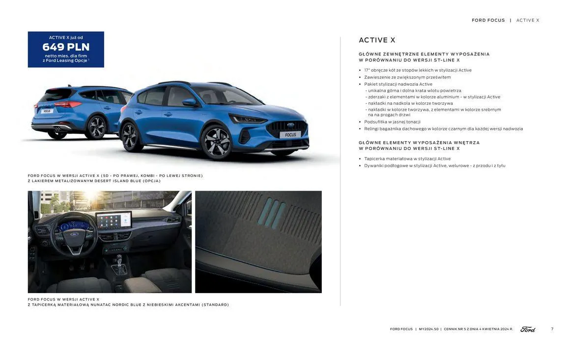 Gazetka FORD FOCUS od 16 kwietnia do 16 kwietnia 2025 - Strona 7