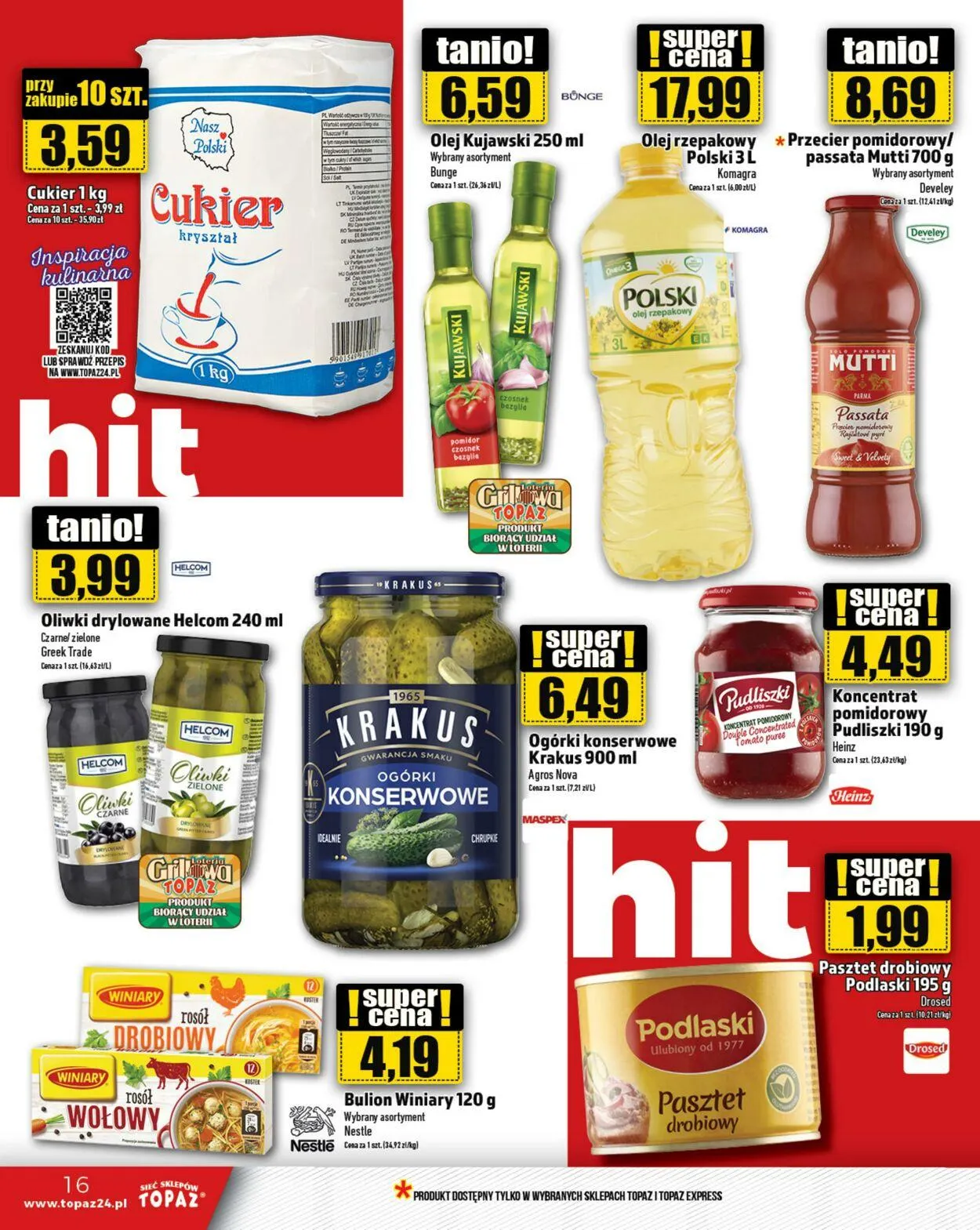 Gazetka Topaz Aktualna gazetka od 2 kwietnia do 16 kwietnia 2025 - Strona 16