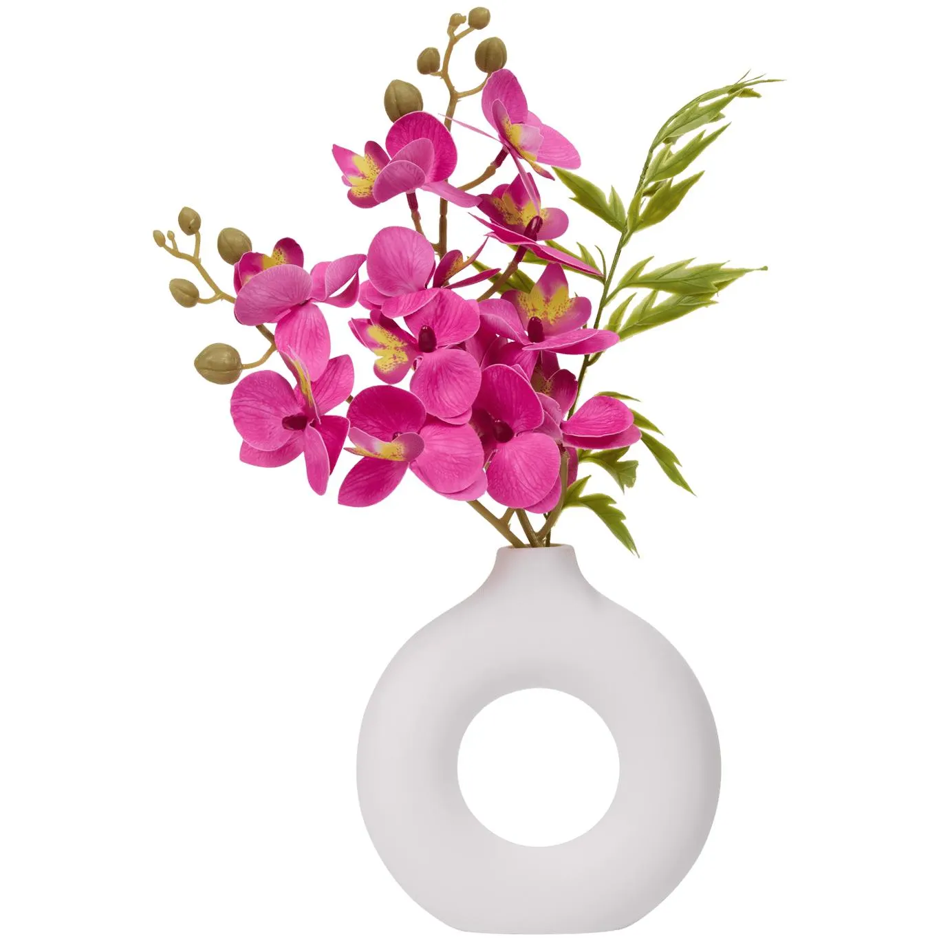 Sztuczna orchidea w wazonie