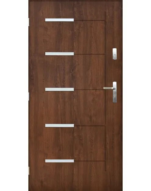 Drzwi zewnętrzne Orlando orzech 80 lewe kpl PANTOR