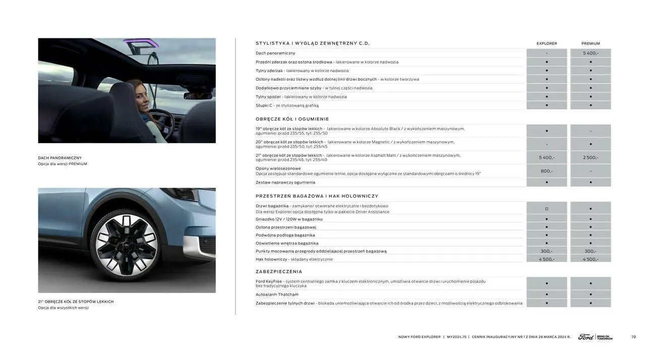 Gazetka NOWY FORD EXPLORER od 16 kwietnia do 16 kwietnia 2025 - Strona 19