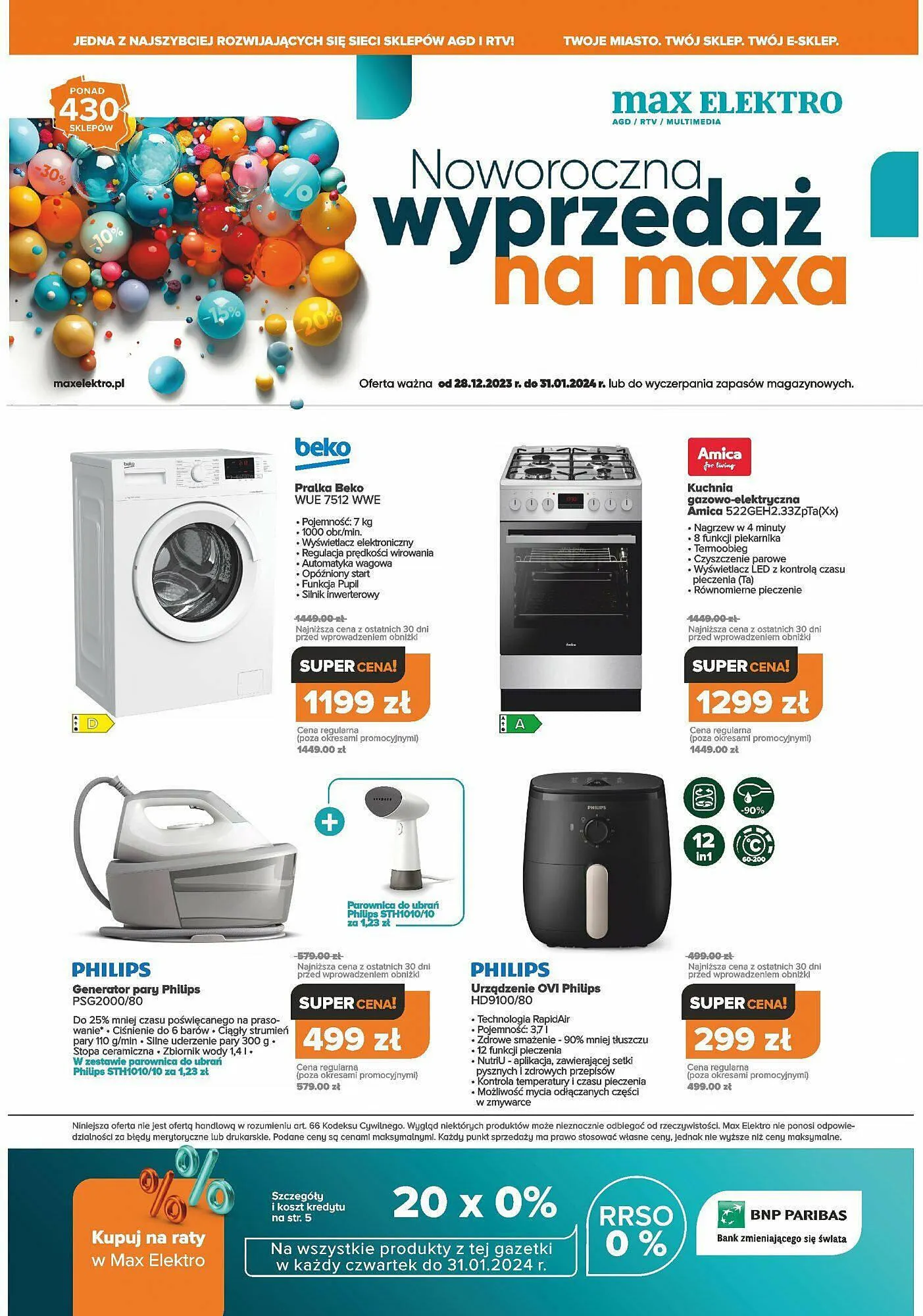 Gazetka Max Elektro gazetka od 28 grudnia do 31 stycznia 2024 - Strona 