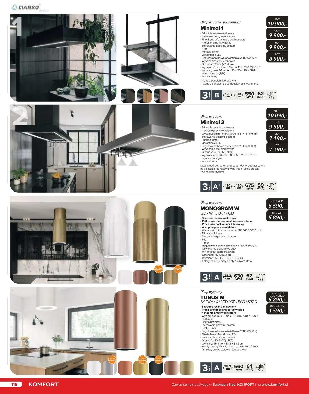 Gazetka Komfort Aktualna gazetka od 25 października do 31 stycznia 2024 - Strona 117