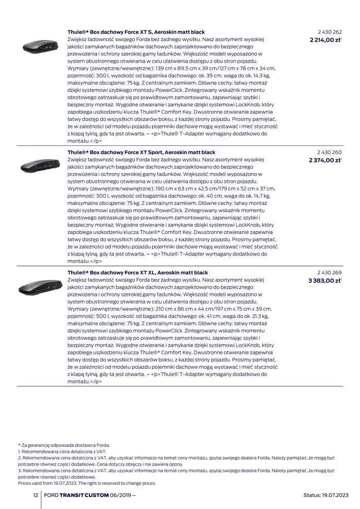 Gazetka NOWY FORD TRANSIT CUSTOM od 16 kwietnia do 16 kwietnia 2025 - Strona 12