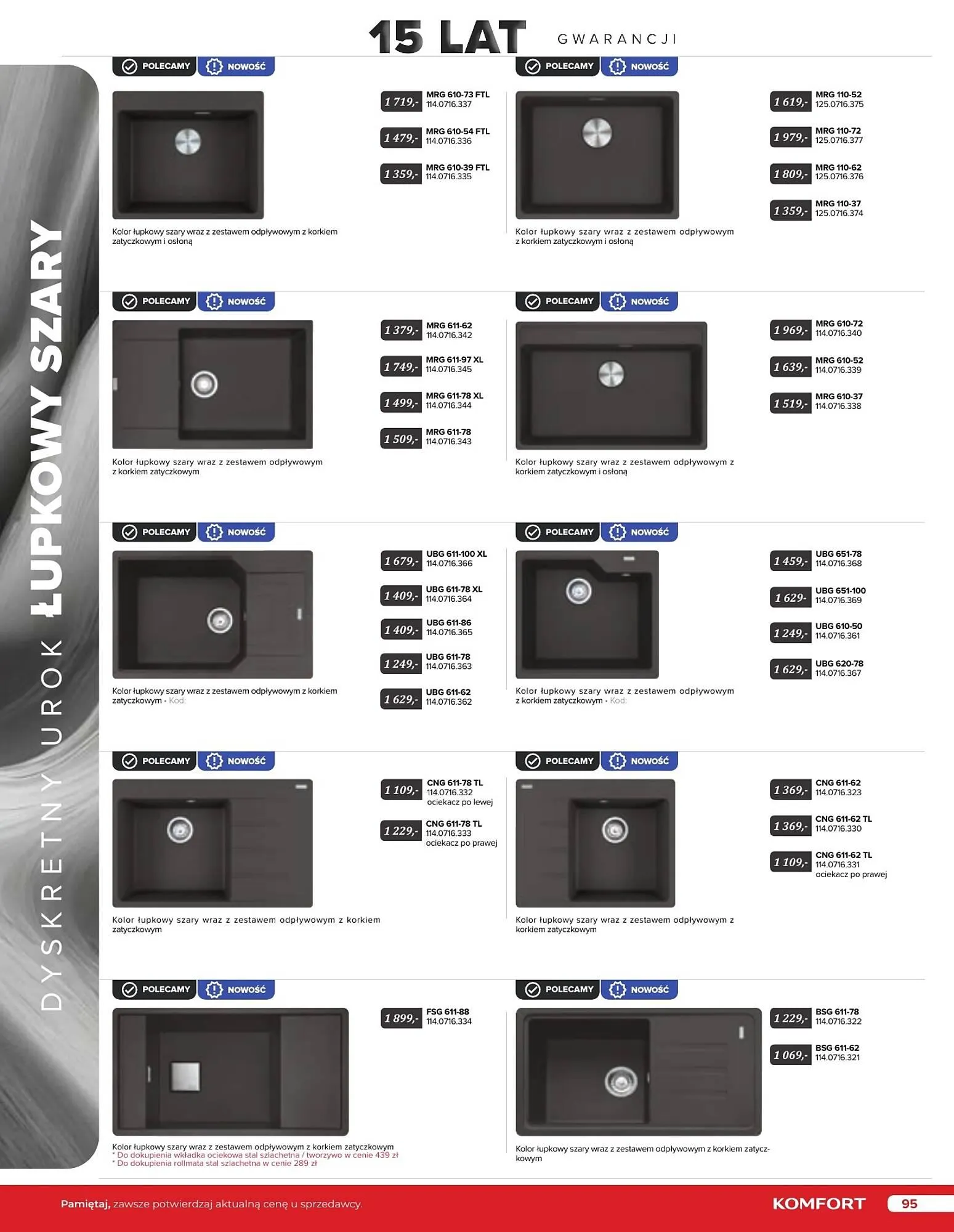 Gazetka Komfort gazetka od 11 września do 31 grudnia 2024 - Strona 95