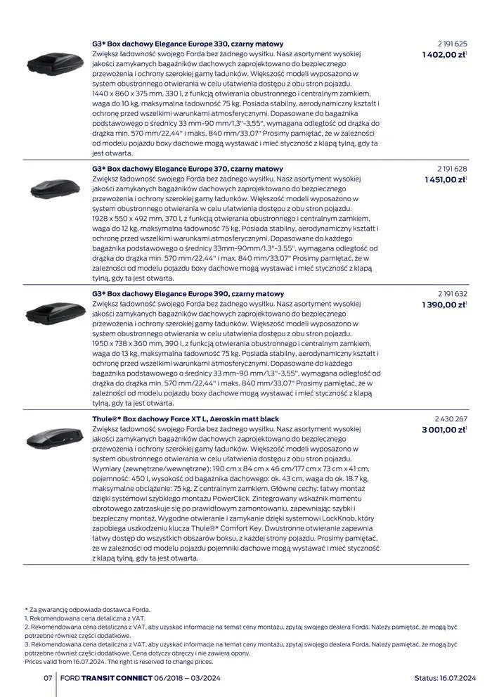 Gazetka FORD TRANSIT CONNECT od 3 sierpnia do 3 sierpnia 2025 - Strona 7