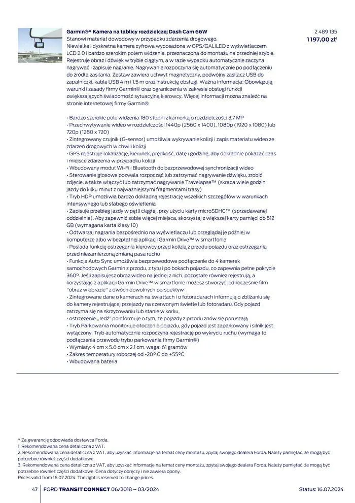 Gazetka FORD TRANSIT CONNECT od 3 sierpnia do 3 sierpnia 2025 - Strona 47