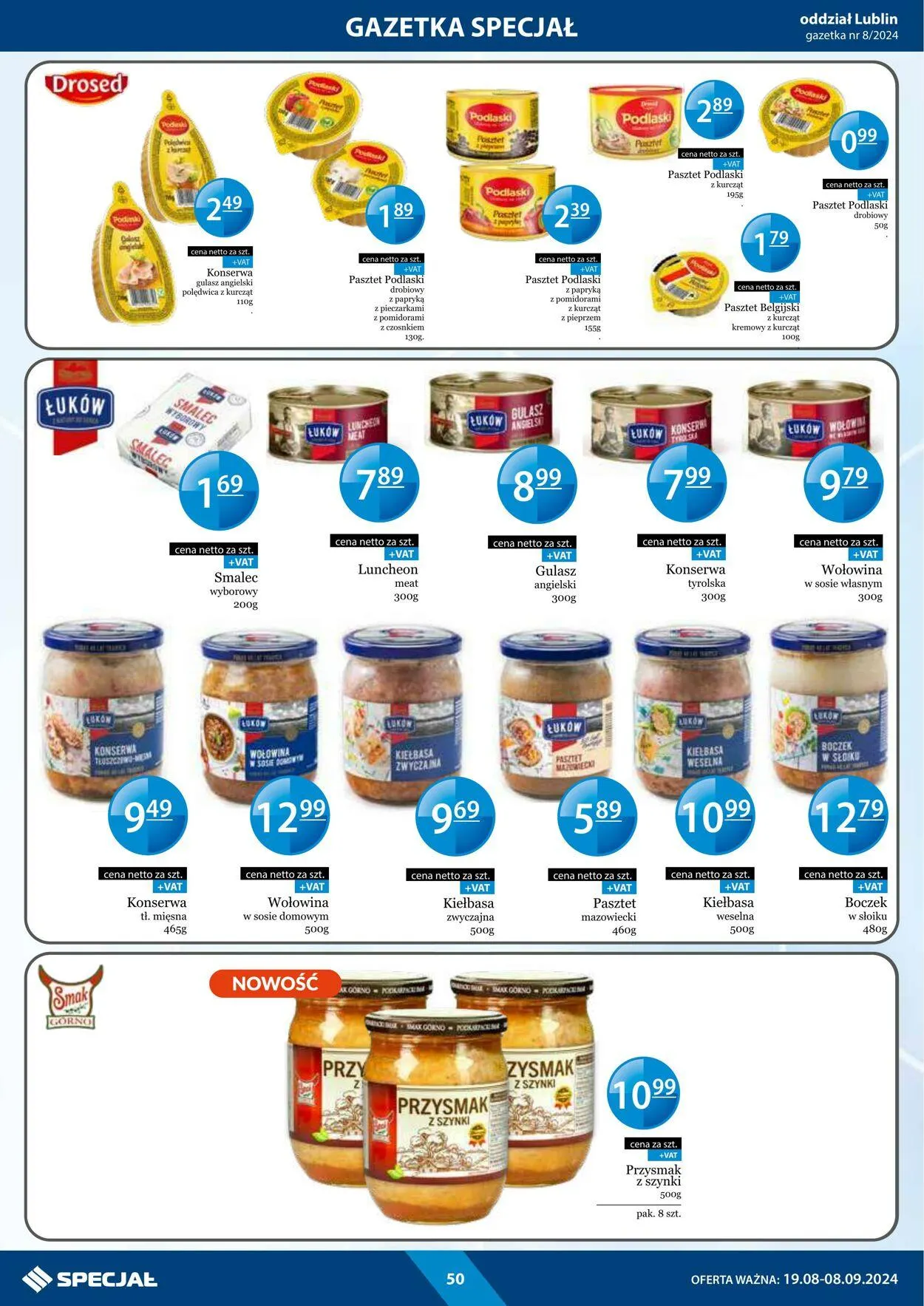 Gazetka Specjał od 19 sierpnia do 8 września 2024 - Strona 50