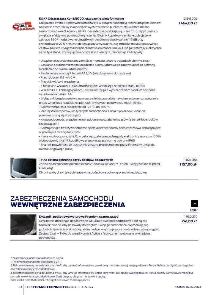 Gazetka FORD TRANSIT CONNECT od 3 sierpnia do 3 sierpnia 2025 - Strona 33
