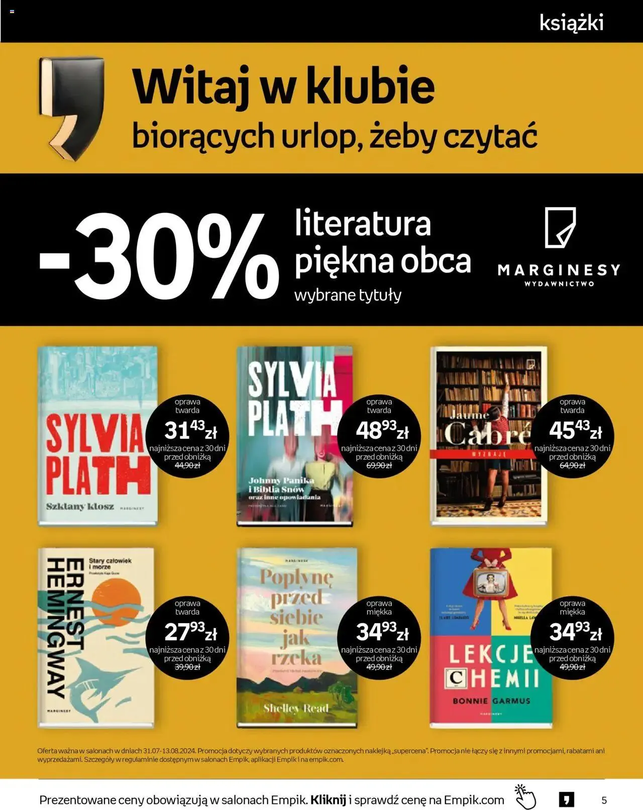 Gazetka Empik Gazetka od 31 lipca do 13 sierpnia 2024 - Strona 5