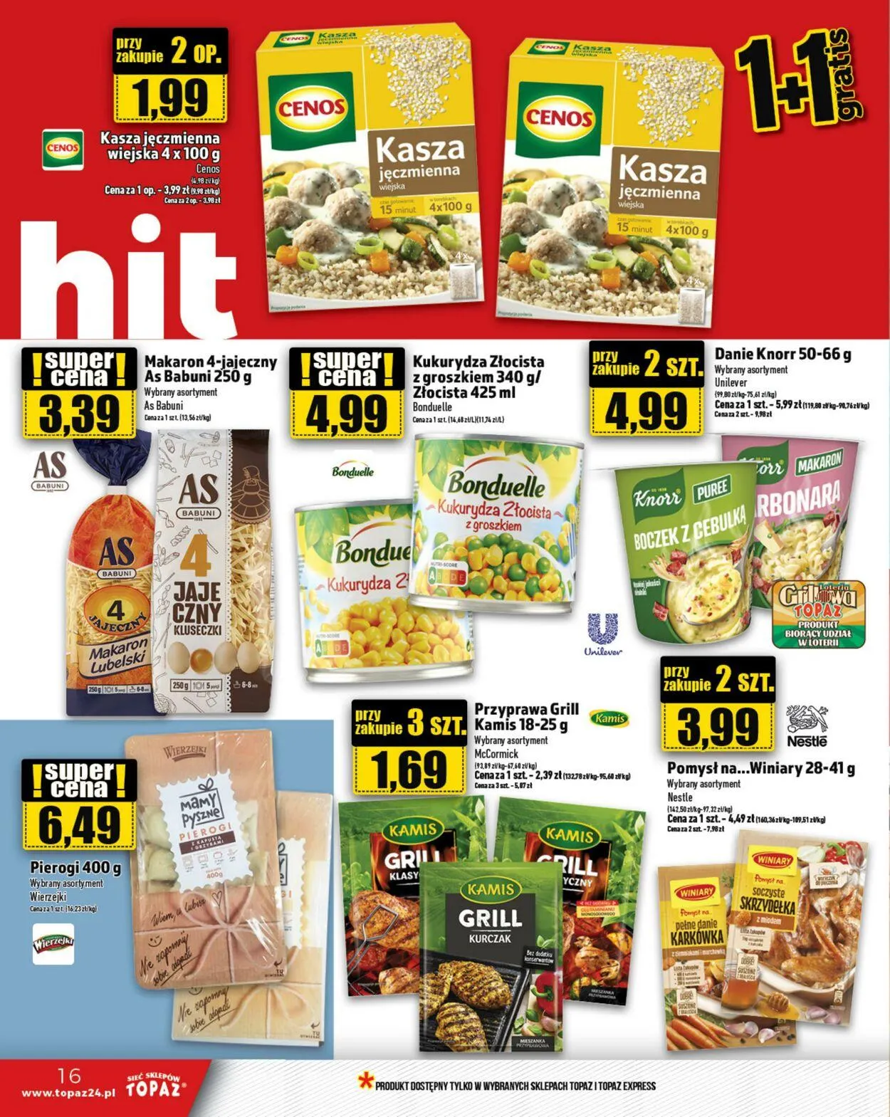 Gazetka Topaz Aktualna gazetka od 14 maja do 28 maja 2025 - Strona 16