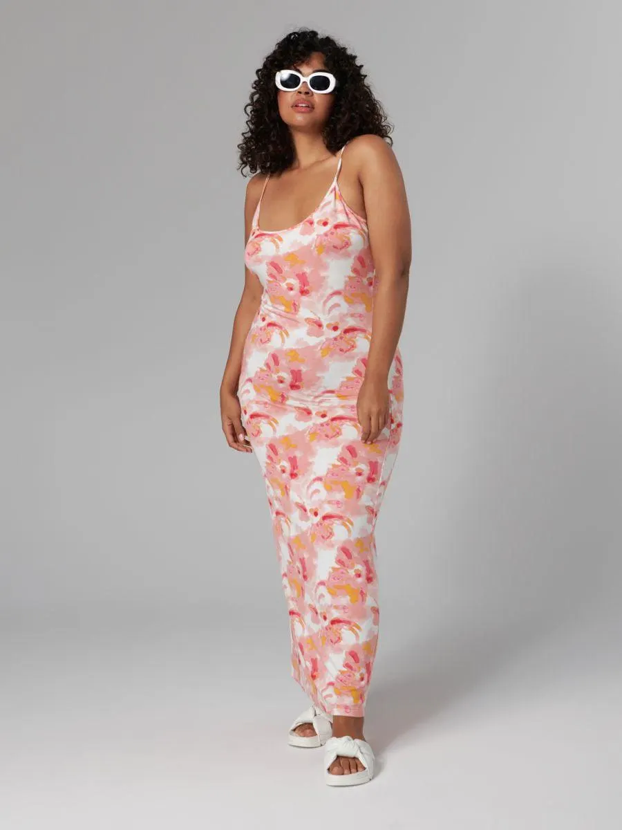 Sukienka midi w kwiaty