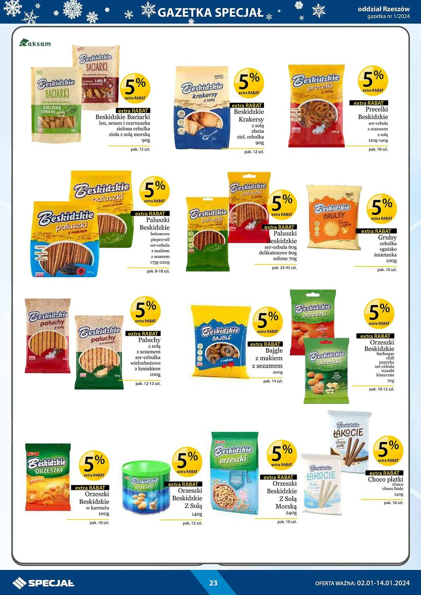 Gazetka Specjał gazetka od 2 stycznia do 14 stycznia 2024 - Strona 23