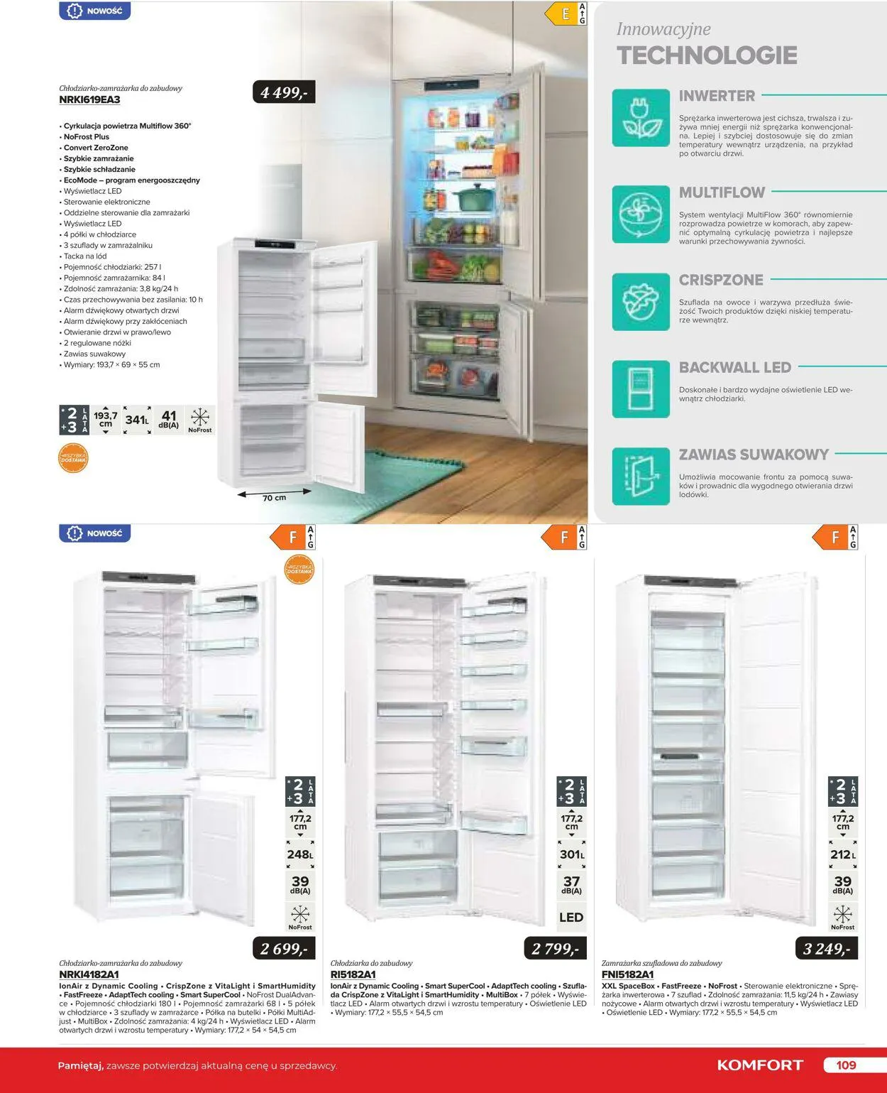Gazetka Komfort Aktualna gazetka od 25 października do 31 stycznia 2024 - Strona 108