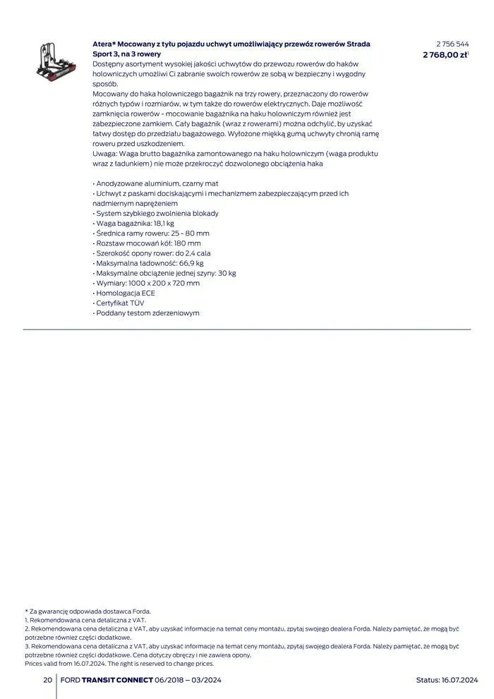 Gazetka FORD TRANSIT CONNECT od 3 sierpnia do 3 sierpnia 2025 - Strona 20