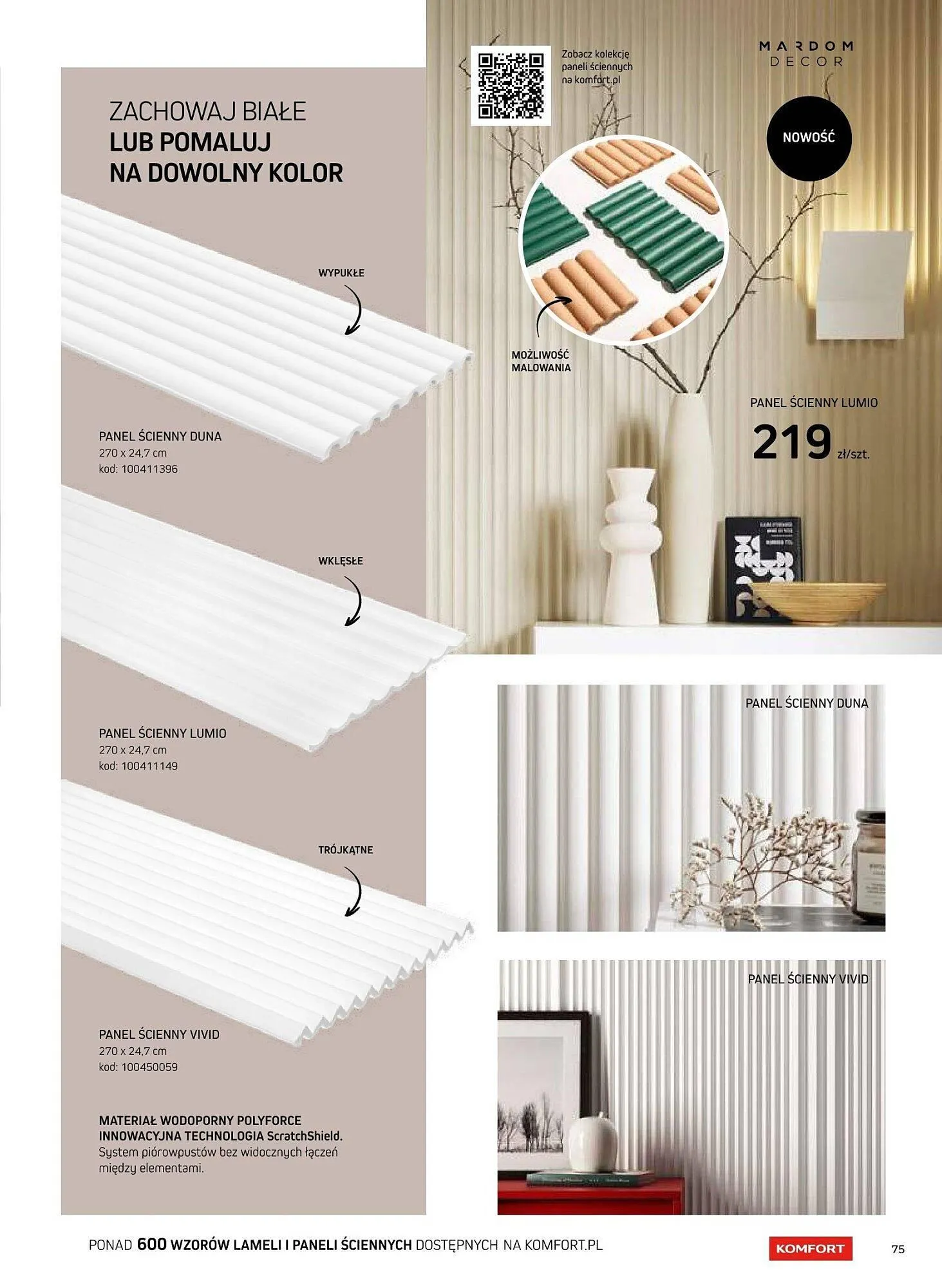 Gazetka Komfort gazetka od 16 sierpnia do 31 grudnia 2025 - Strona 75