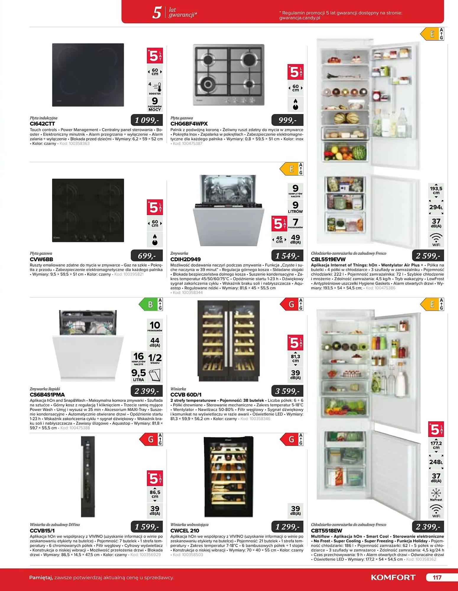 Gazetka Komfort gazetka od 11 września do 31 grudnia 2024 - Strona 117
