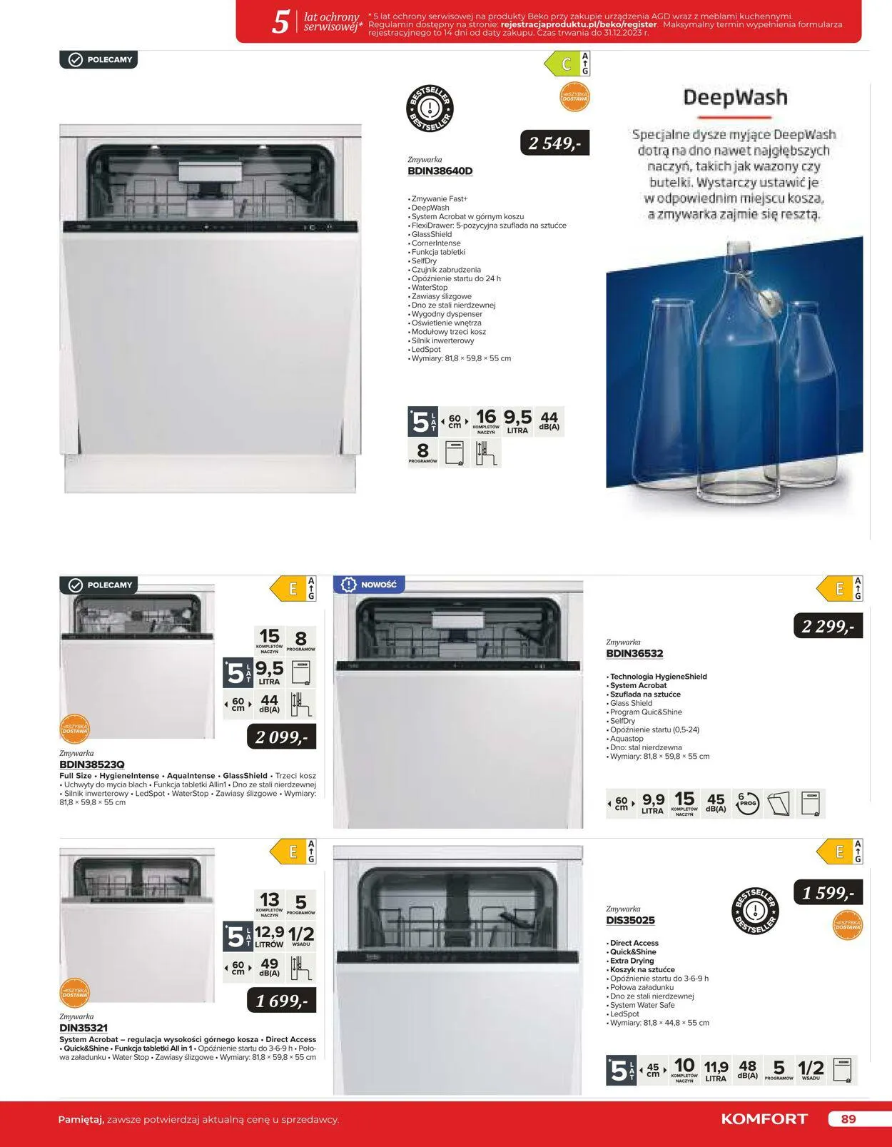 Gazetka Komfort Aktualna gazetka od 25 października do 31 stycznia 2024 - Strona 88