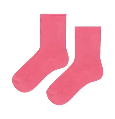 Skarpetki dziecięce z bawełny organicznej, różowe