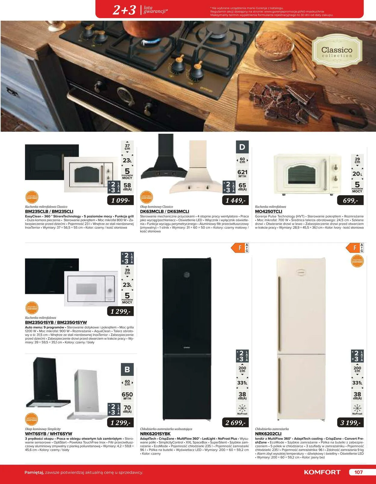 Gazetka Komfort Aktualna gazetka od 25 października do 31 stycznia 2024 - Strona 106