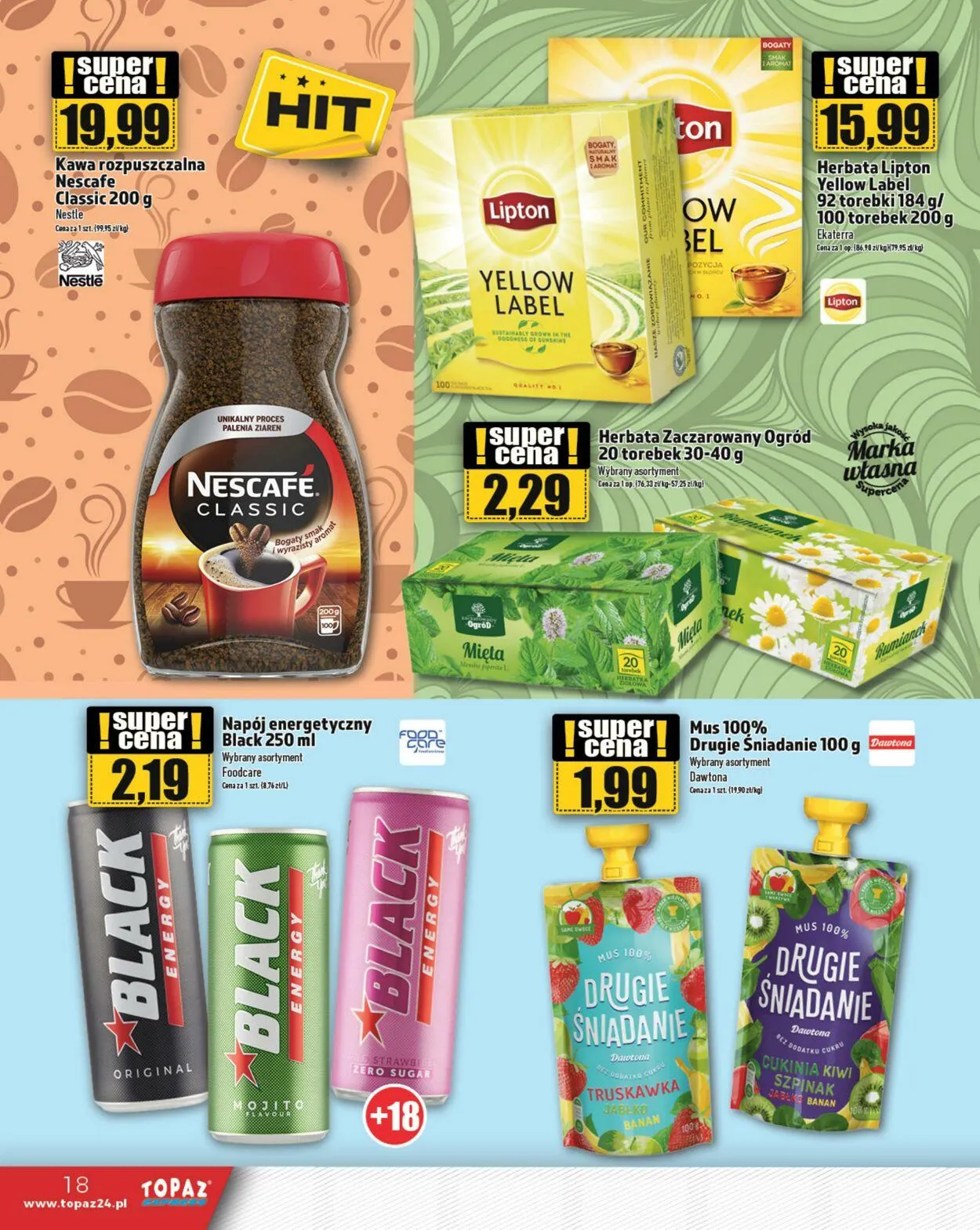 Gazetka Topaz Aktualna gazetka od 10 lipca do 24 lipca 2024 - Strona 18