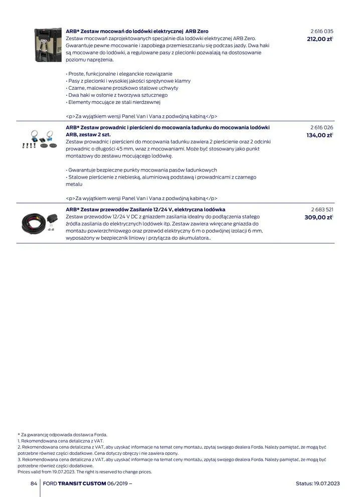 Gazetka NOWY FORD TRANSIT CUSTOM od 16 kwietnia do 16 kwietnia 2025 - Strona 84