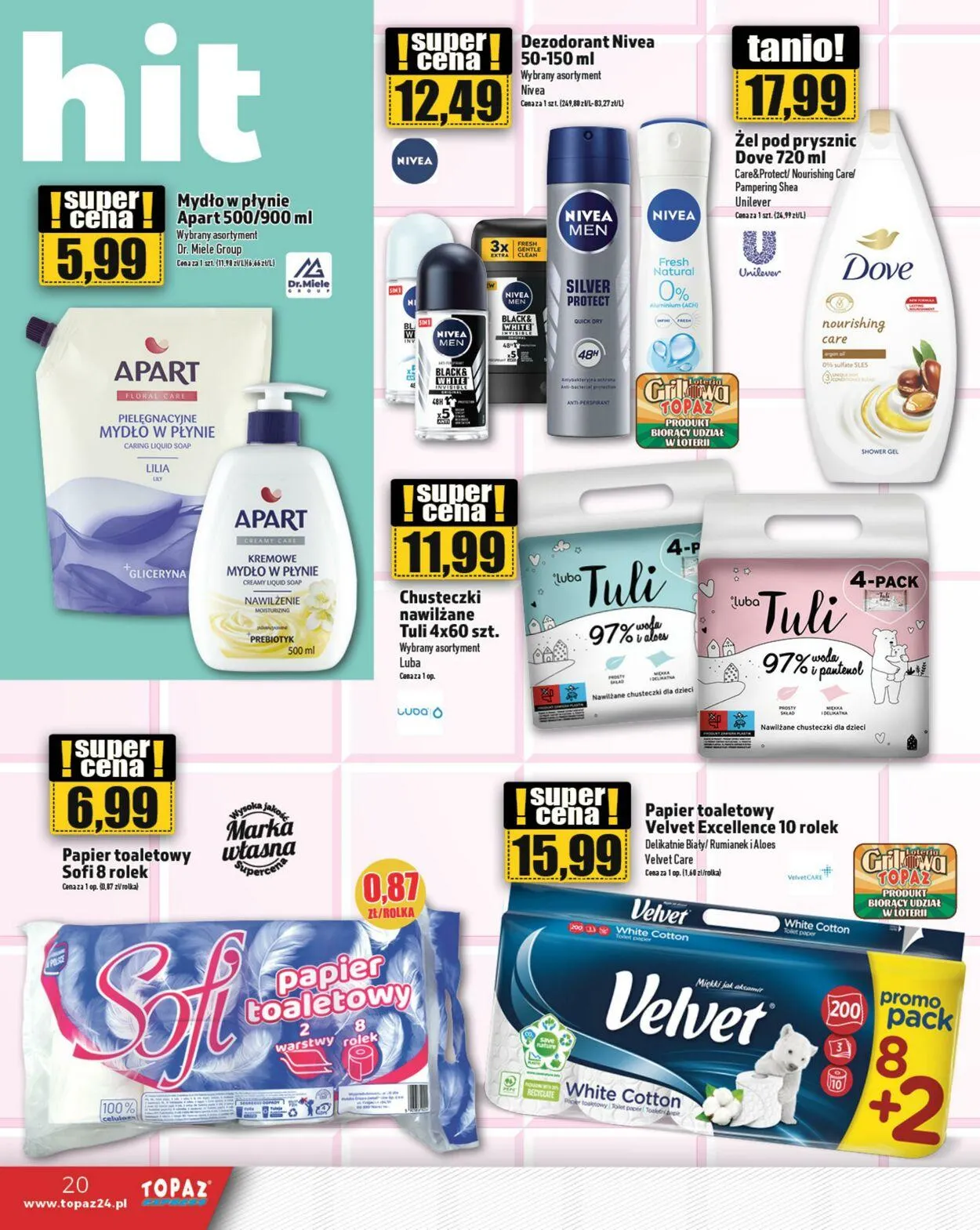 Gazetka Topaz Aktualna gazetka od 10 lipca do 24 lipca 2024 - Strona 20