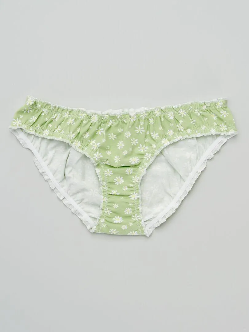 Lot de 2 culotte imprimées - Vert