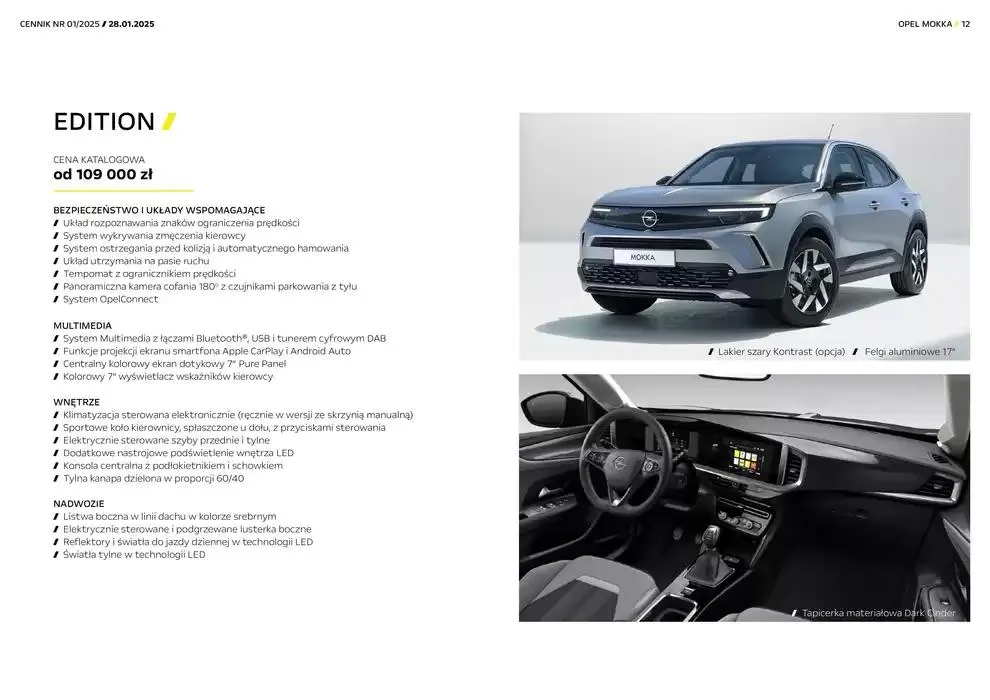 Gazetka Opel Mokka  od 30 stycznia do 31 grudnia 2025 - Strona 12