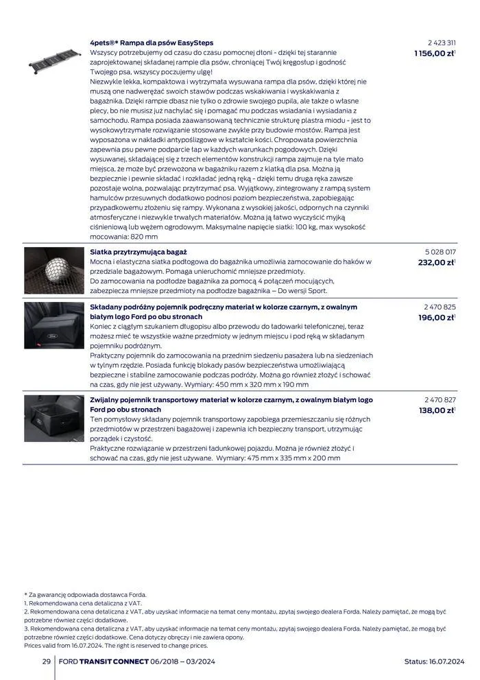 Gazetka FORD TRANSIT CONNECT od 3 sierpnia do 3 sierpnia 2025 - Strona 29