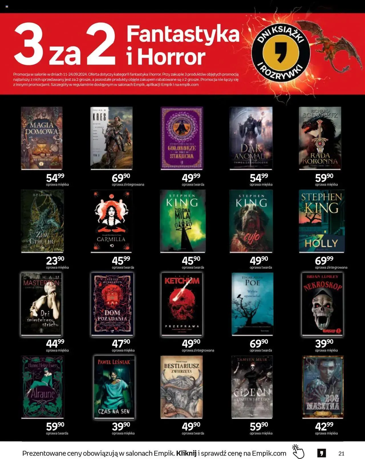 Gazetka Empik Gazetka od 11 września do 24 września 2024 - Strona 21