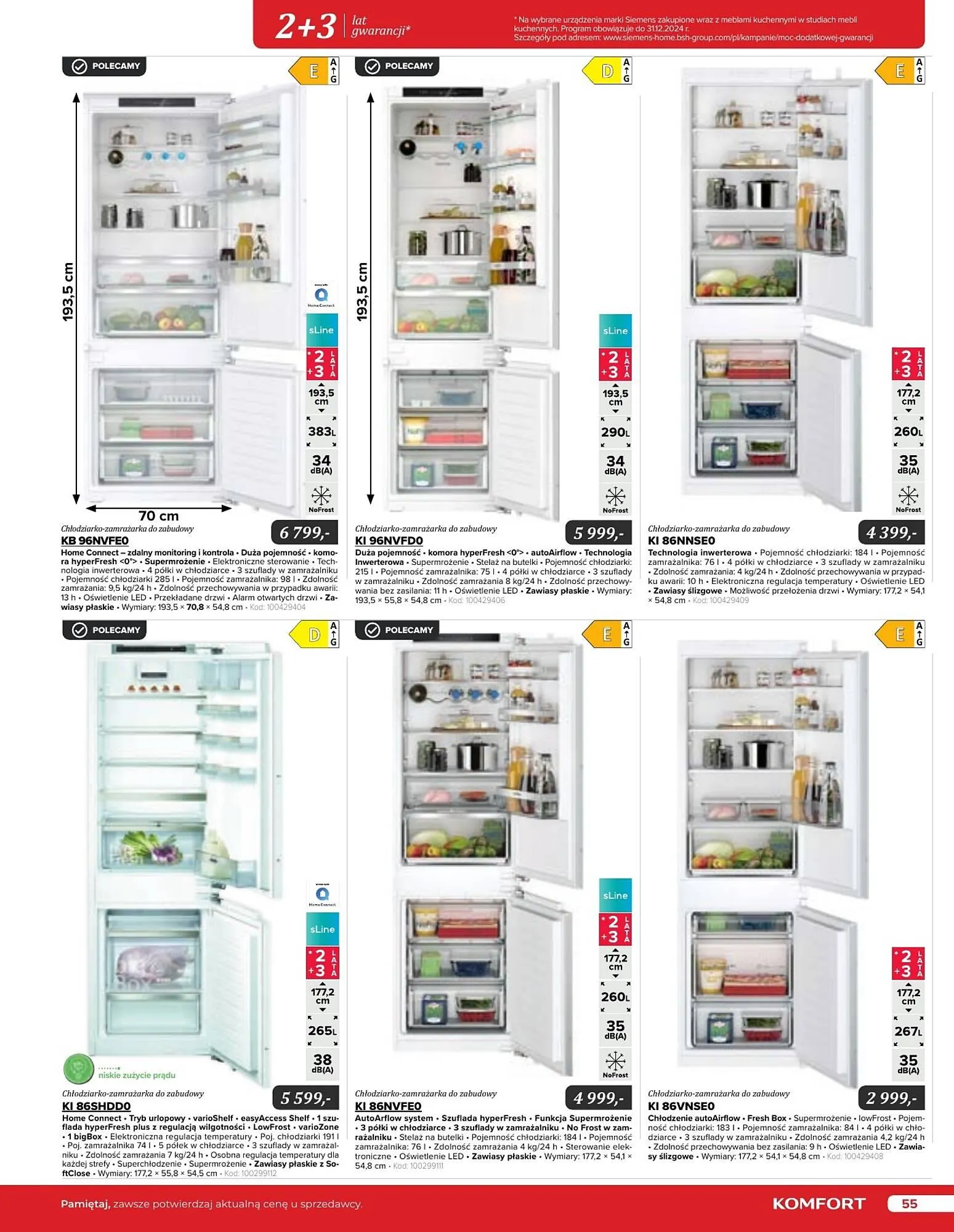 Gazetka Komfort gazetka od 11 września do 31 grudnia 2024 - Strona 55