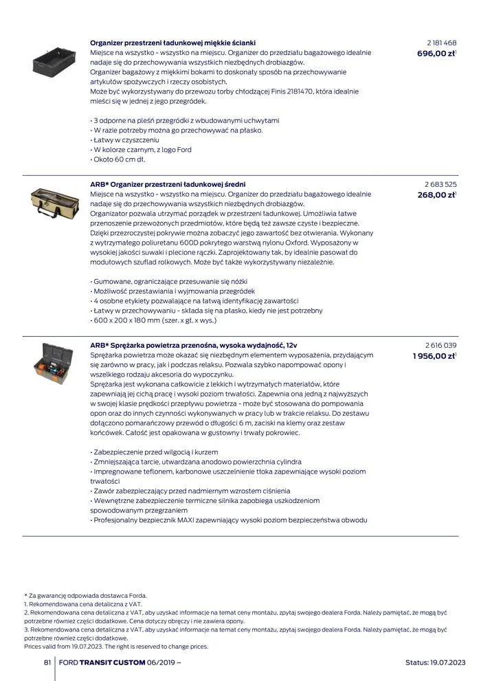 Gazetka NOWY FORD TRANSIT CUSTOM od 16 kwietnia do 16 kwietnia 2025 - Strona 81