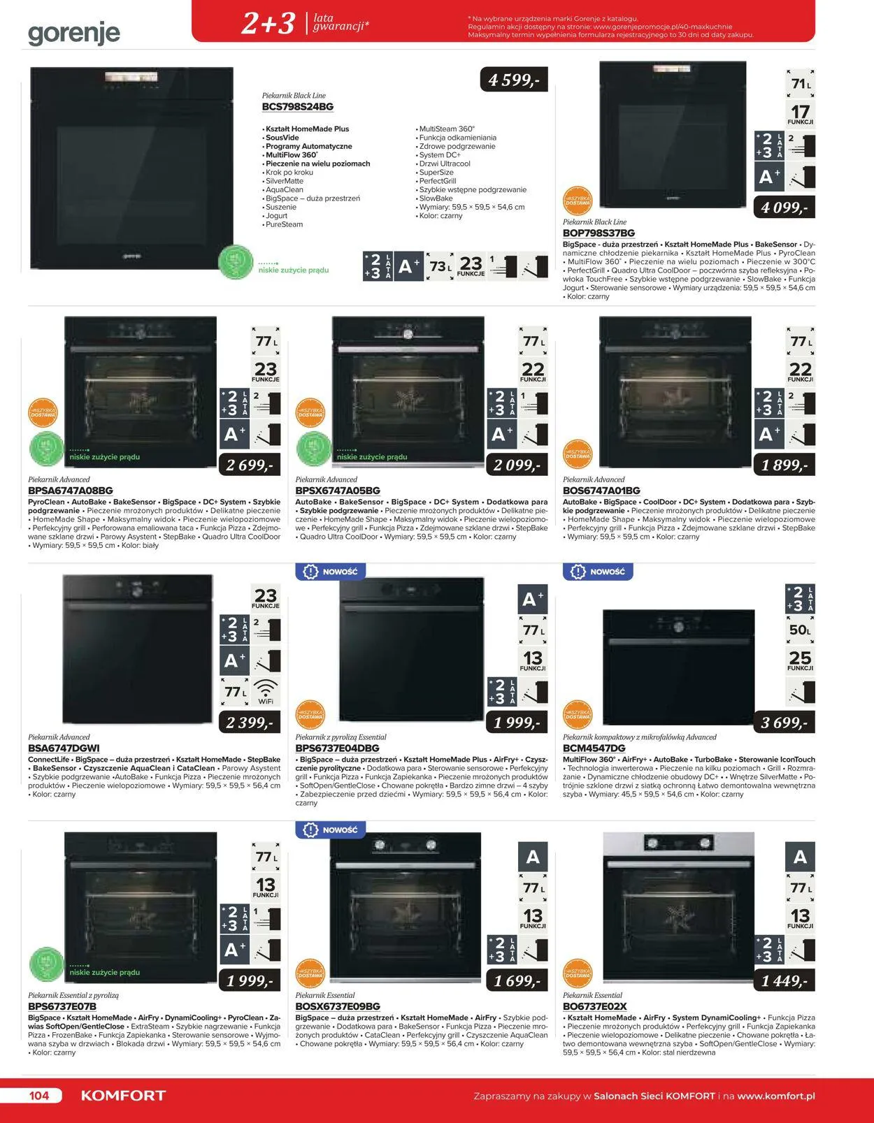 Gazetka Komfort Aktualna gazetka od 25 października do 31 stycznia 2024 - Strona 103