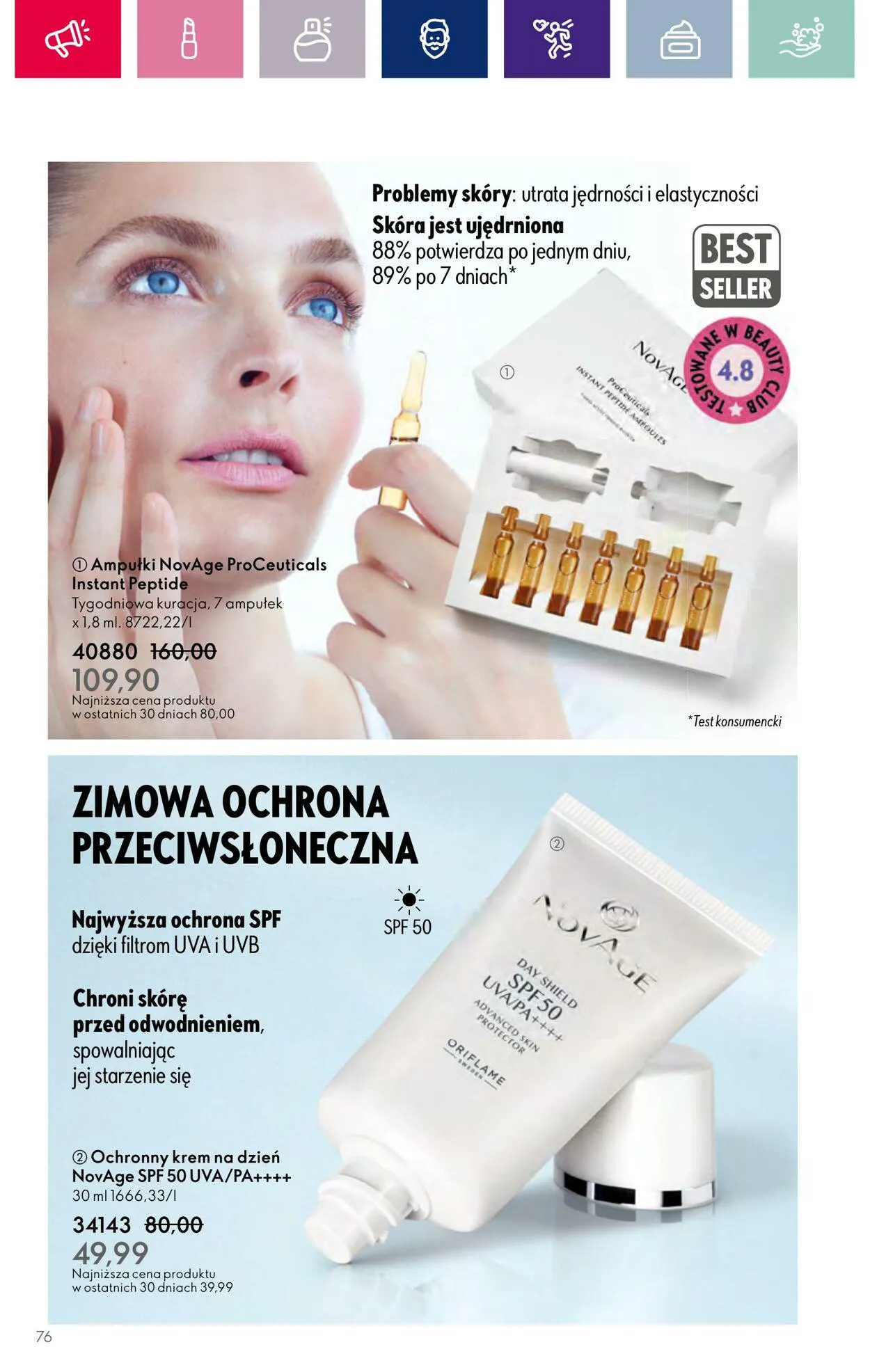 Gazetka Oriflame Aktualna gazetka od 6 grudnia do 27 grudnia 2023 - Strona 76