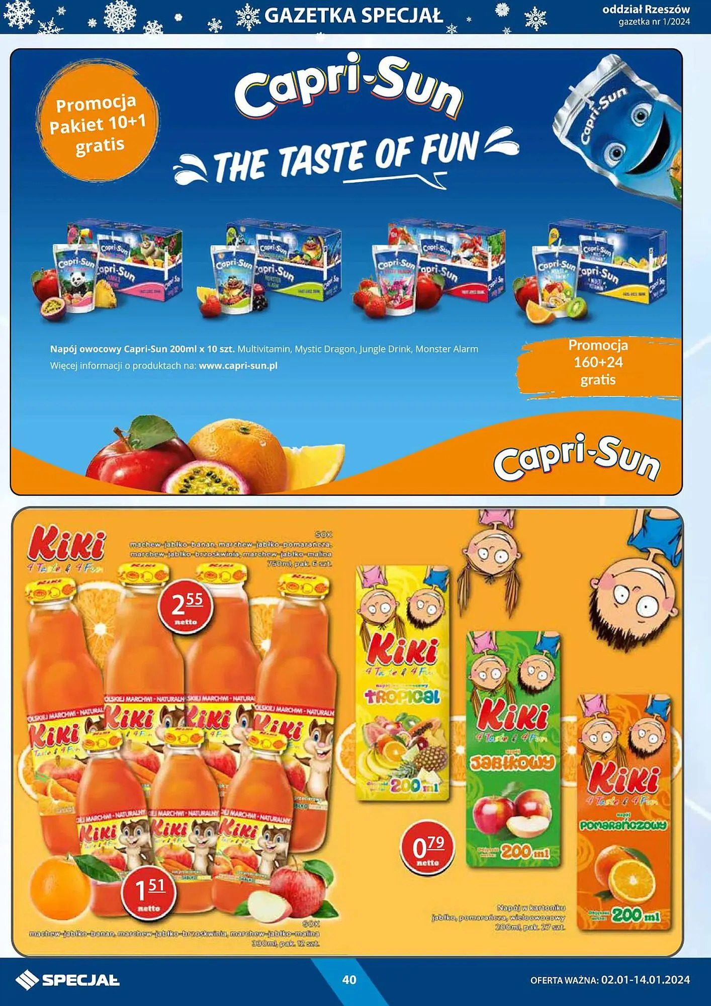 Gazetka Specjał gazetka od 2 stycznia do 14 stycznia 2024 - Strona 40
