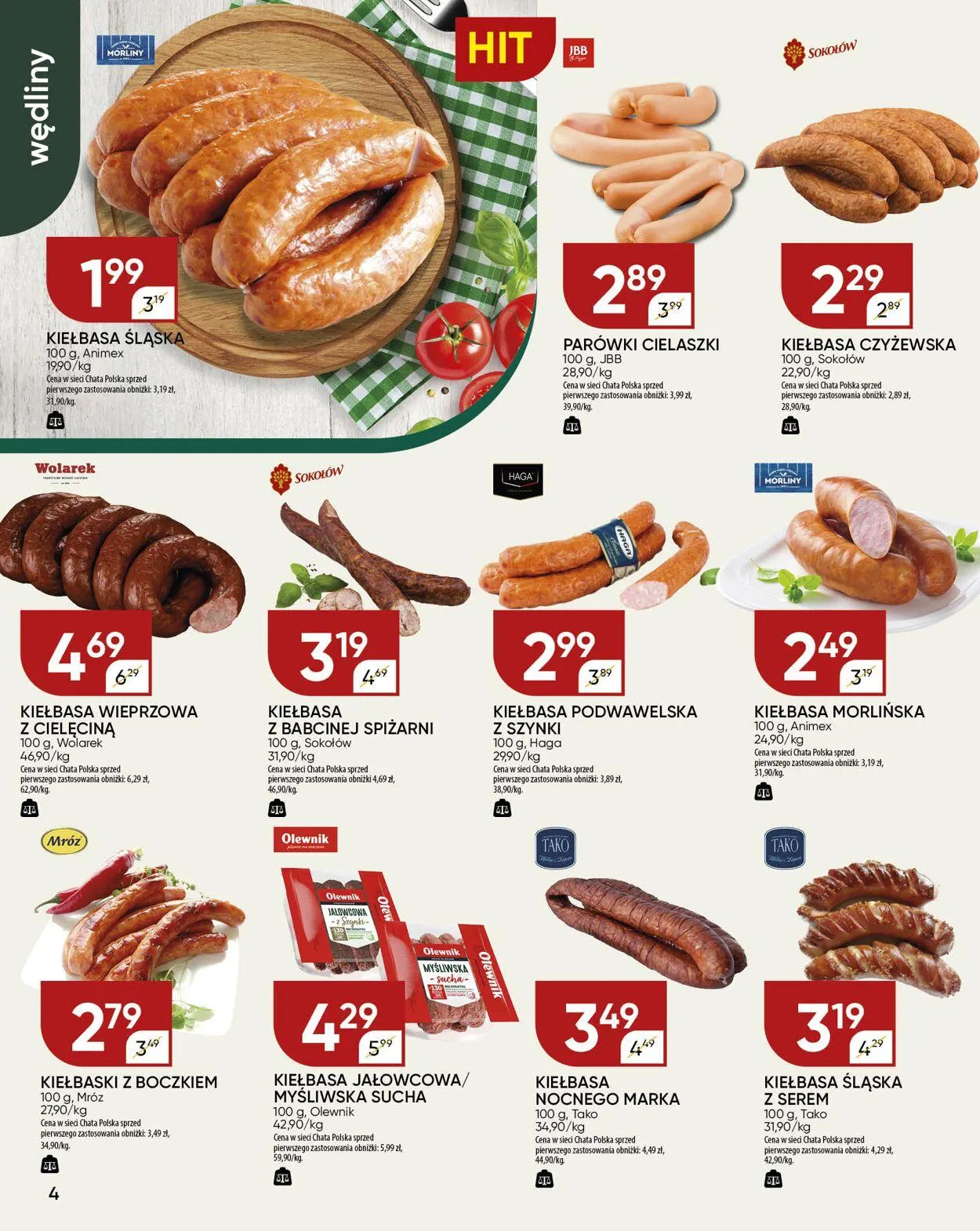 Gazetka Chata Polska Aktualna gazetka od 23 sierpnia do 6 września 2024 - Strona 4