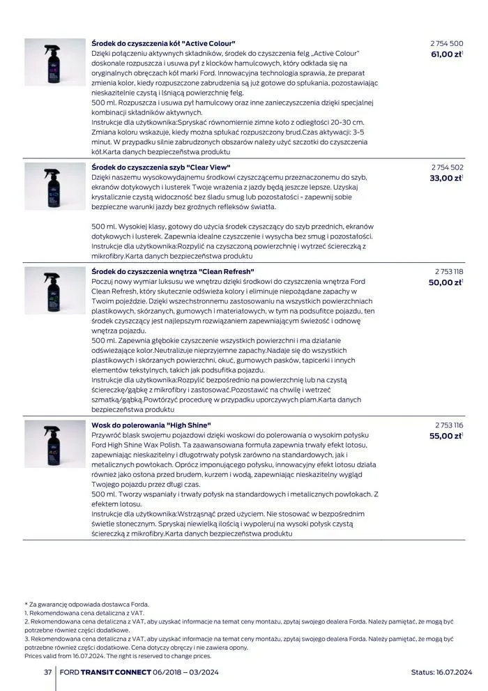 Gazetka FORD TRANSIT CONNECT od 3 sierpnia do 3 sierpnia 2025 - Strona 37