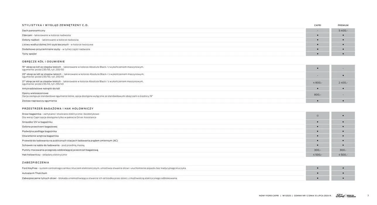 Gazetka NEW ALL-ELECTRIC CAPRI od 19 lipca do 19 lipca 2025 - Strona 7