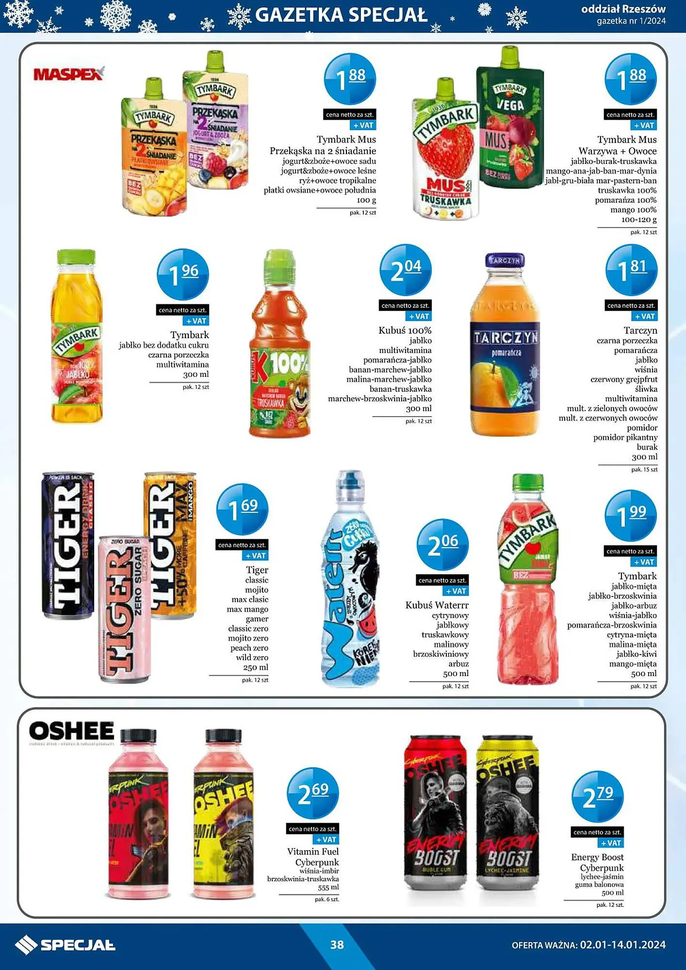 Gazetka Specjał gazetka od 2 stycznia do 14 stycznia 2024 - Strona 38