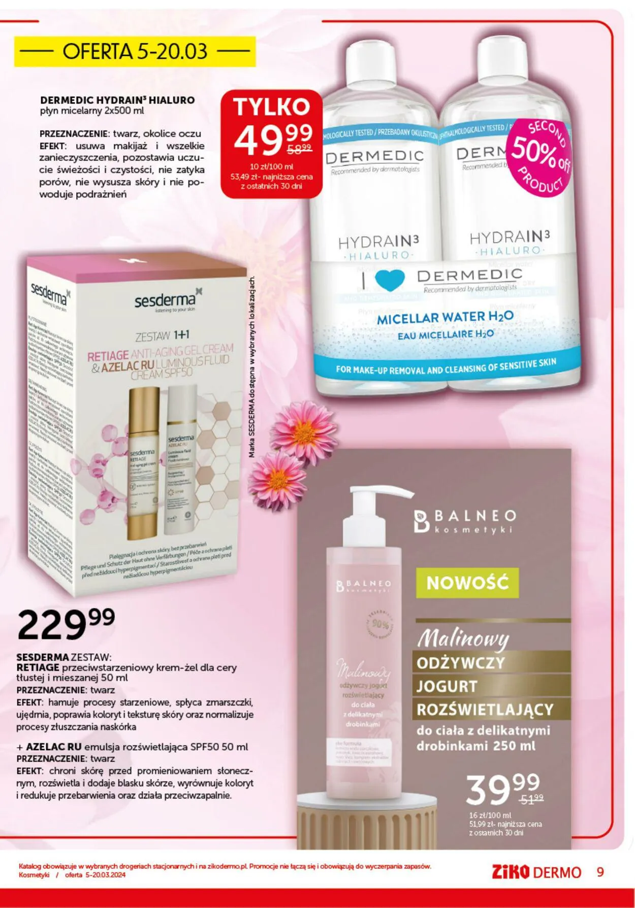 Gazetka Ziko DERMO Aktualna gazetka od 5 marca do 20 marca 2024 - Strona 9
