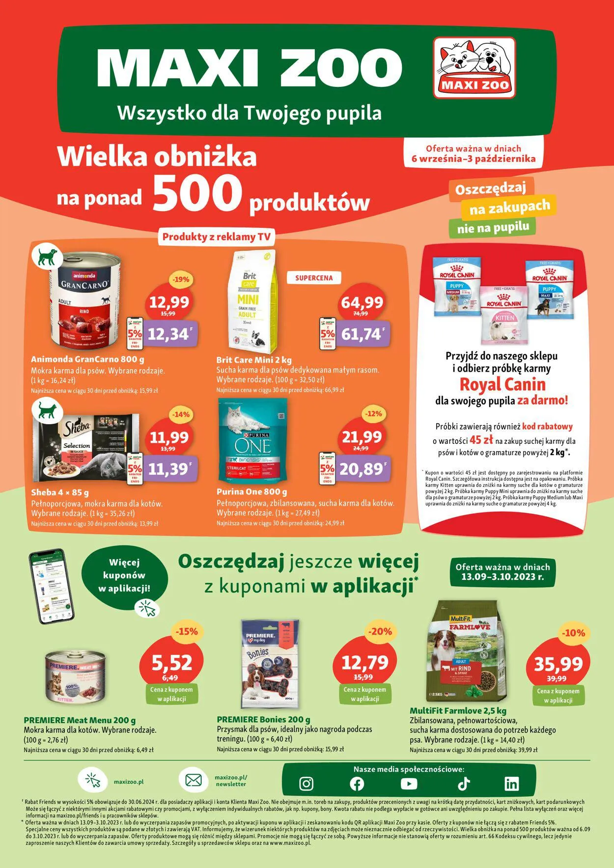 Maxi Zoo Aktualna gazetka - 1