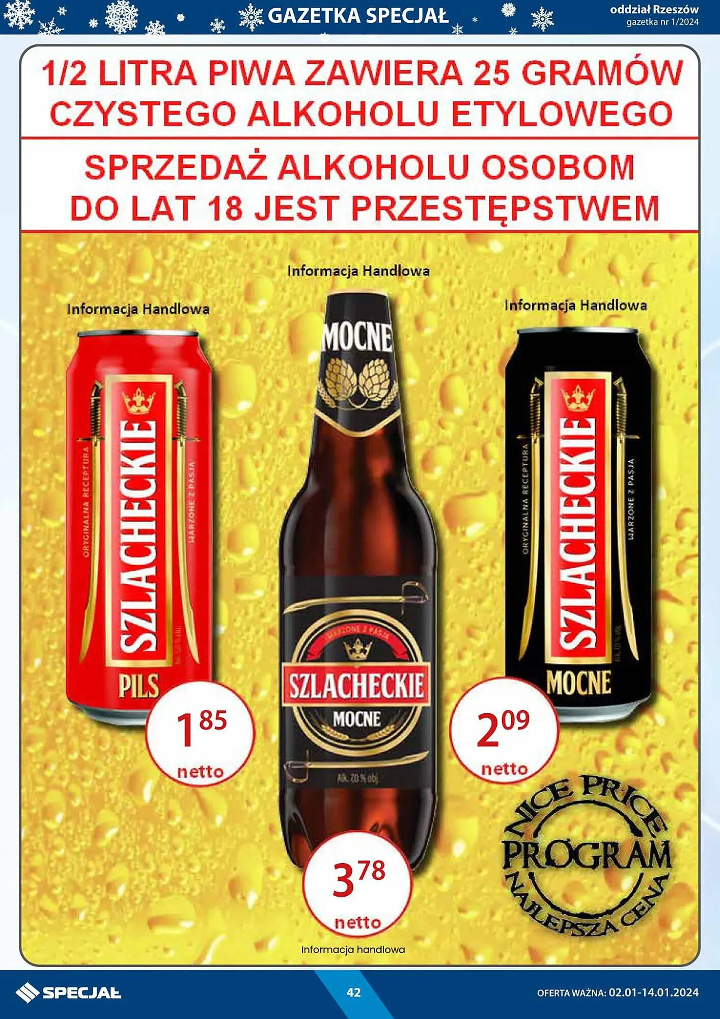 Gazetka Specjał gazetka od 2 stycznia do 14 stycznia 2024 - Strona 42