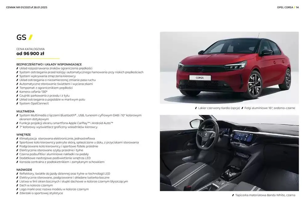 Gazetka Opel Corsa Electric od 30 stycznia do 31 grudnia 2025 - Strona 14