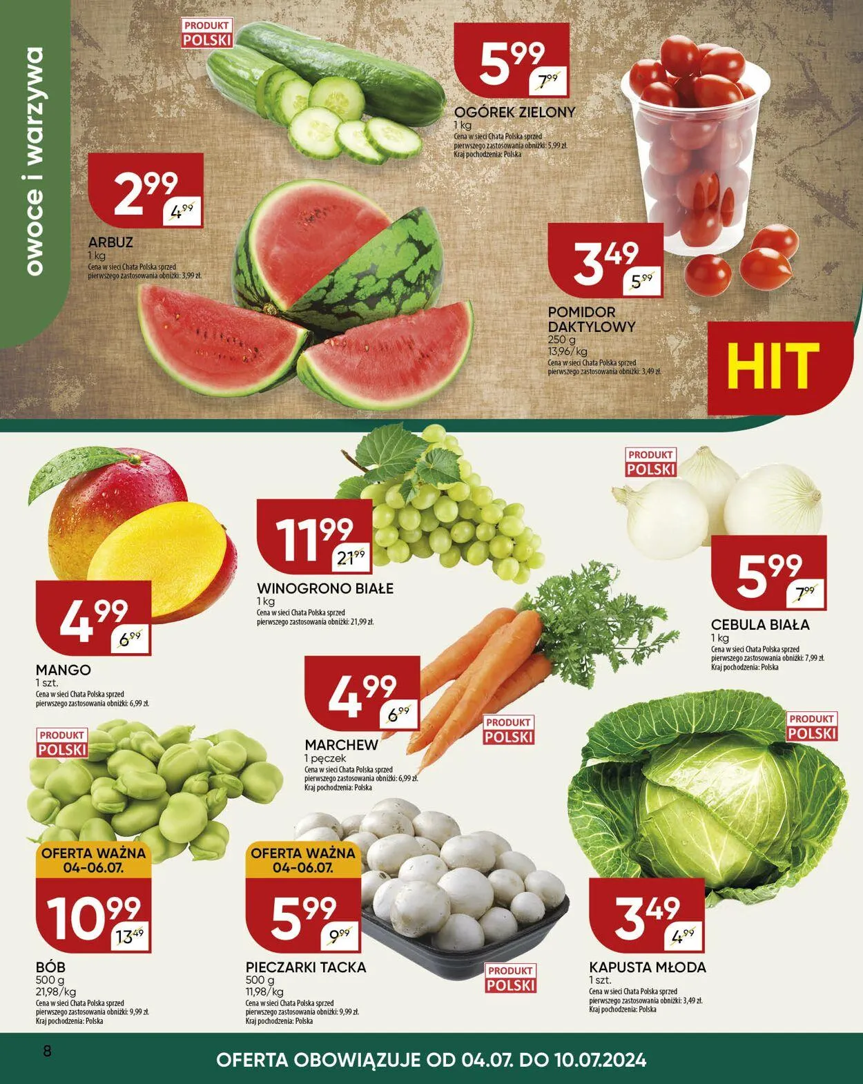 Gazetka Chata Polska Aktualna gazetka od 23 sierpnia do 6 września 2024 - Strona 8