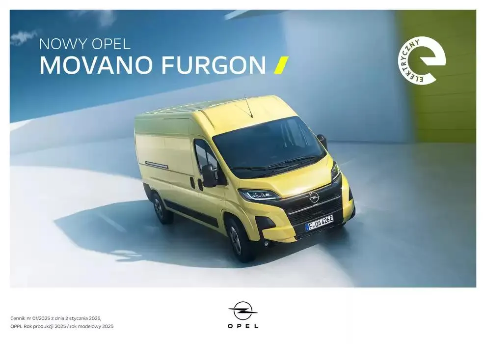 Gazetka Movano Furgon od 14 stycznia do 31 grudnia 2025 - Strona 1